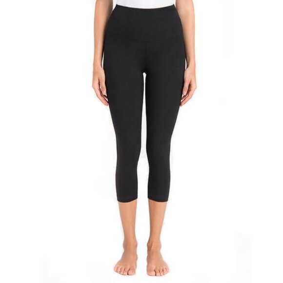Lysse Tummy Control Capri Leggings in Black - Sz S - PreOwned - Picture 1 of 5